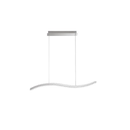 srebrna nowoczesna lampa wisząca - nowoczesna ledowa Luces Exclusivas BAUTA LE42921