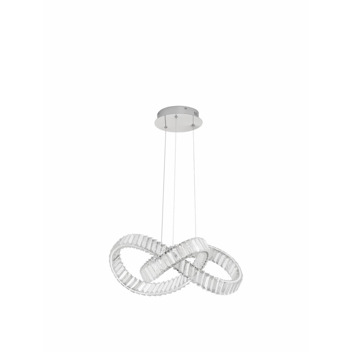 srebrna unikatowa lampa wisząca - nowoczesna ledowa Luces Exclusivas SINALOA LE42923