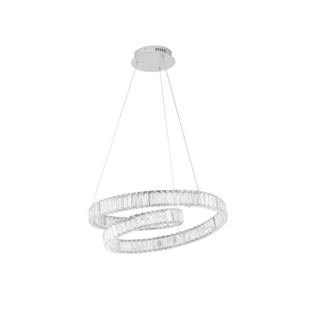 srebrna dekoracyjna lampa wisząca - nowoczesna ledowa Luces Exclusivas SINALOA LE42924