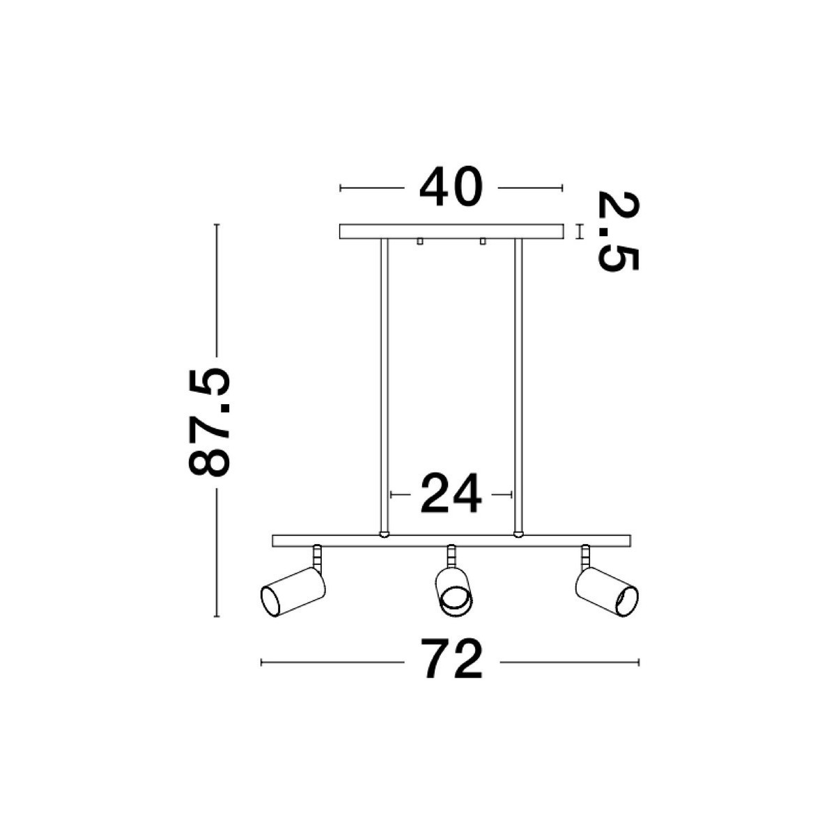 czarna designerska lampa wisząca - nowoczesna  Luces Exclusivas CAYES LE42926