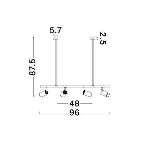 czarna wyszukana lampa wisząca - nowoczesna  Luces Exclusivas CAYES LE42927