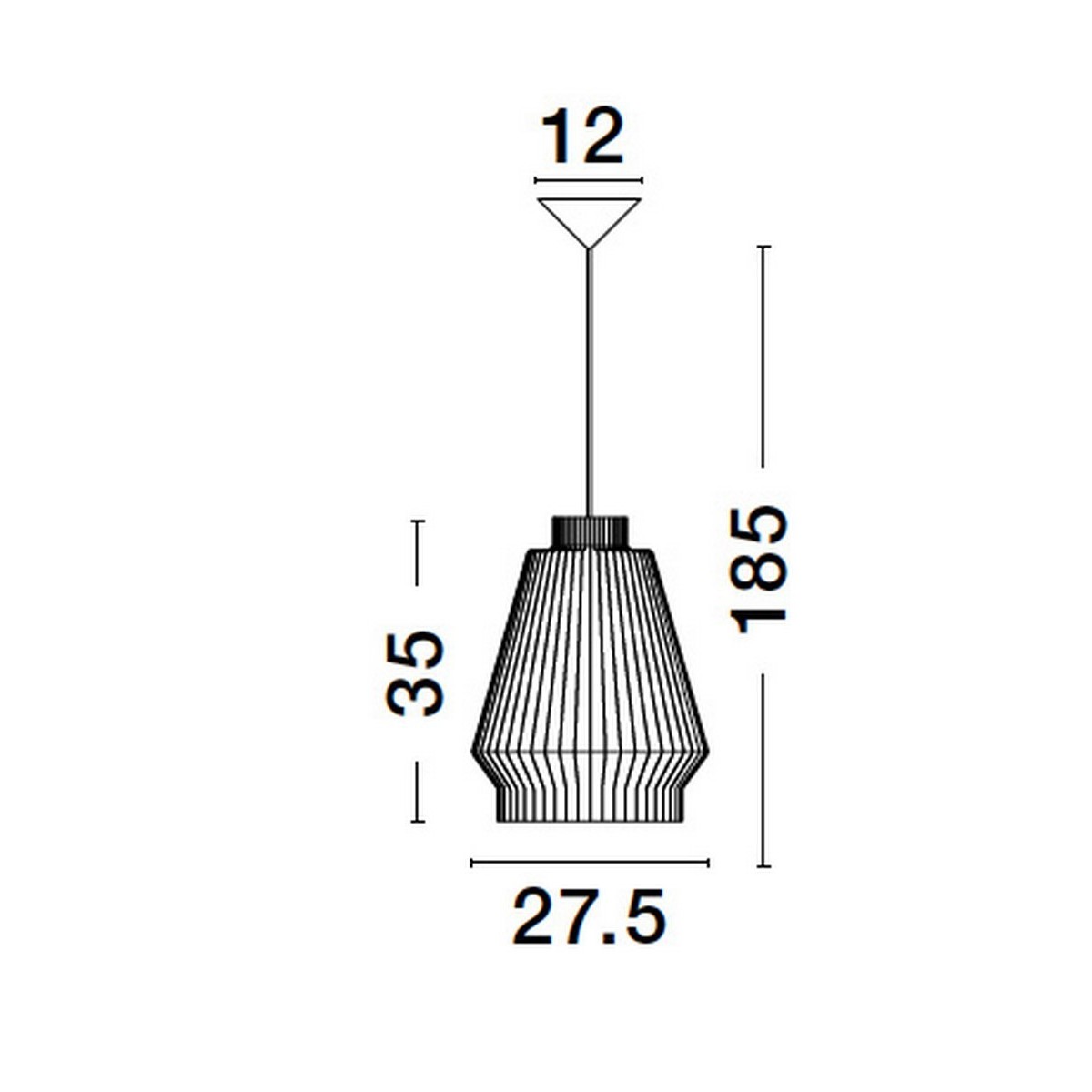 czarna ekskluzywna lampa wisząca - nowoczesna  Luces Exclusivas GUAYMAS LE42928