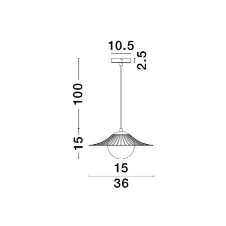 czarna wspaniała lampa wisząca - nowoczesna  Luces Exclusivas NAVOJOA LE42931
