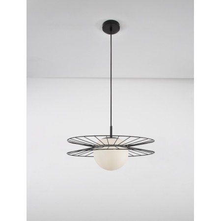 czarna nowoczesna lampa wisząca - nowoczesna  Luces Exclusivas MORELOS LE42939