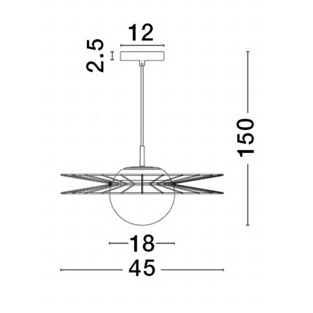 czarna nowoczesna lampa wisząca - nowoczesna  Luces Exclusivas MORELOS LE42939