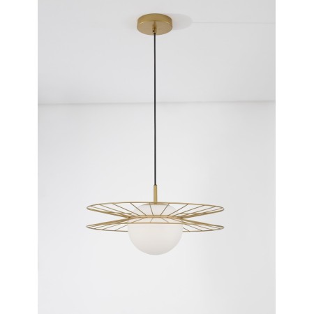 złota wspaniała lampa wisząca - nowoczesna  Luces Exclusivas MORELOS LE42940