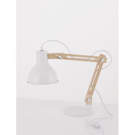 biała elegancka lampa stojąca - biurkowa  Luces Exclusivas TABASCO LE42943