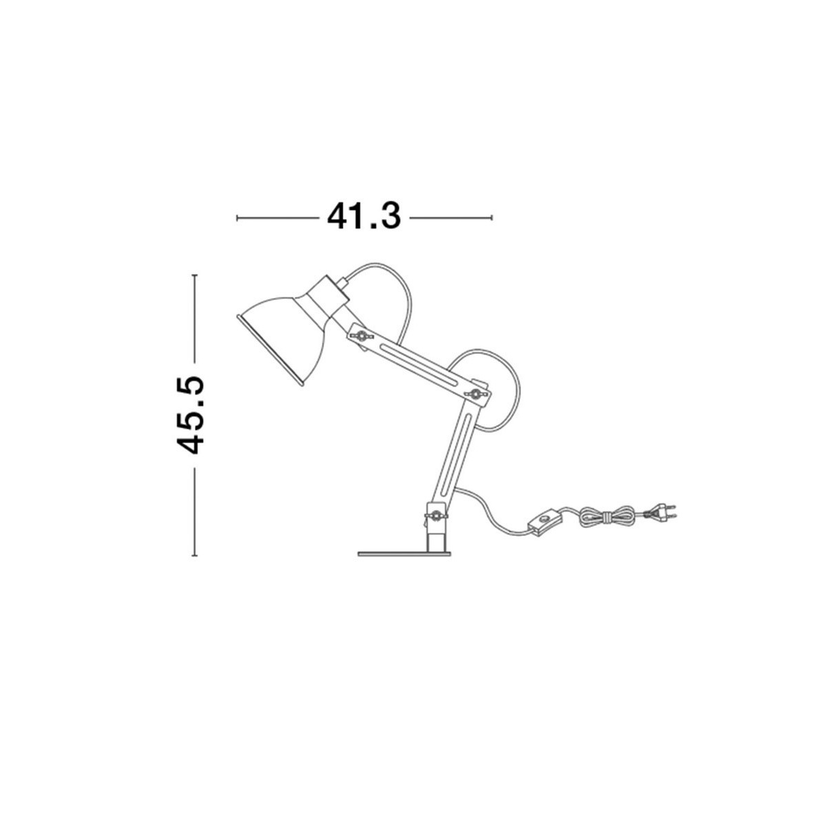 biała elegancka lampa stojąca - biurkowa  Luces Exclusivas TABASCO LE42943