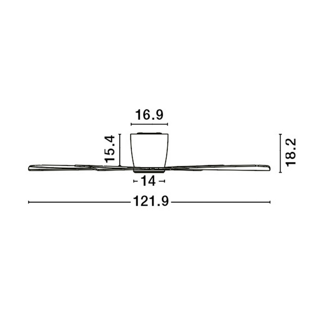 czarna nowoczesna lampa techniczna - wantylatory Luces Exclusivas TAMPICO LE42957