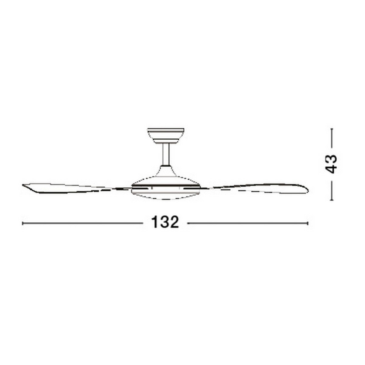 biała wyszukana lampa techniczna - wantylatory Luces Exclusivas ORIZABA LE42963