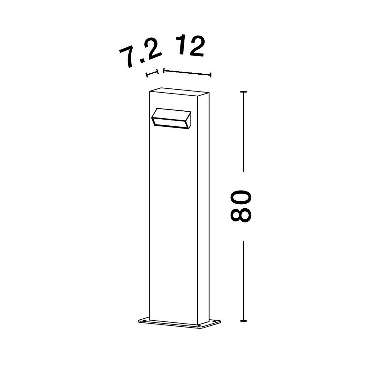 czarna designerska lampa zewnętrzna - stojąca Luces Exclusivas MONCLOVA LE71477