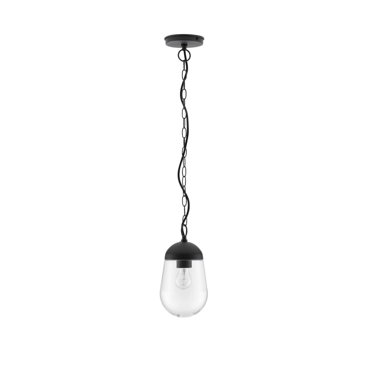 szara elegancka lampa zewnętrzna - wisząca Luces Exclusivas JUCHITAN LE71501