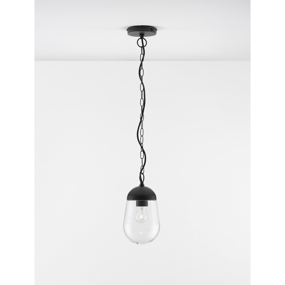 szara elegancka lampa zewnętrzna - wisząca Luces Exclusivas JUCHITAN LE71501
