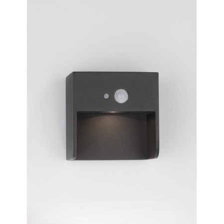 antracat modna lampa zewnętrzna - ścienna Luces Exclusivas TLAXCALA LE71514