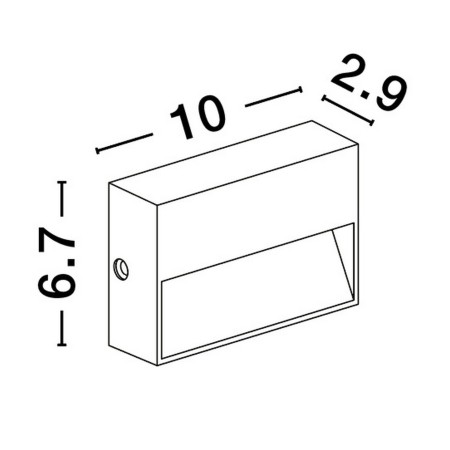 antracat designerska lampa zewnętrzna - ścienna Luces Exclusivas MATEHUALA LE71538