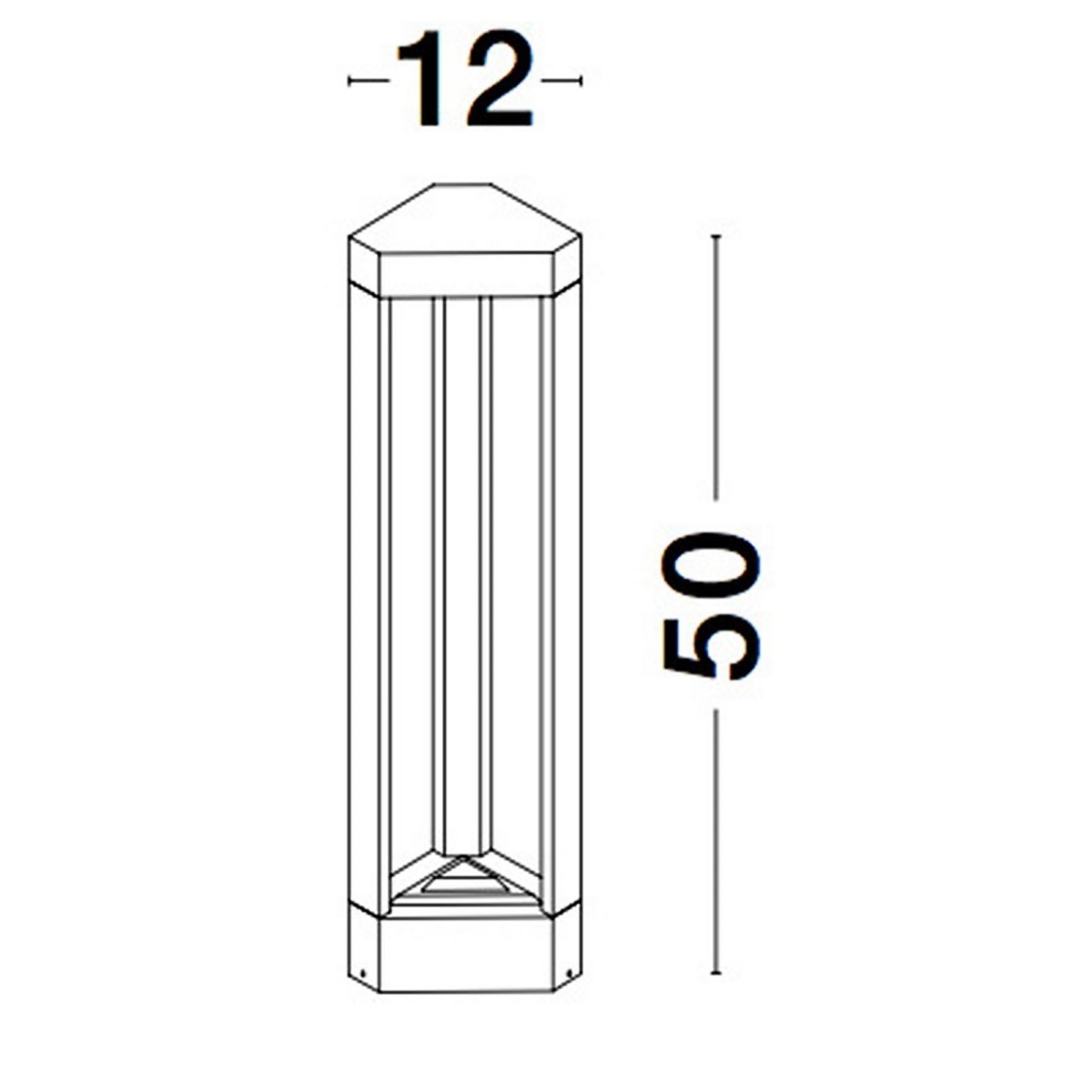 czarna wspaniała lampa zewnętrzna - stojąca Luces Exclusivas AGUACHICA LE71543