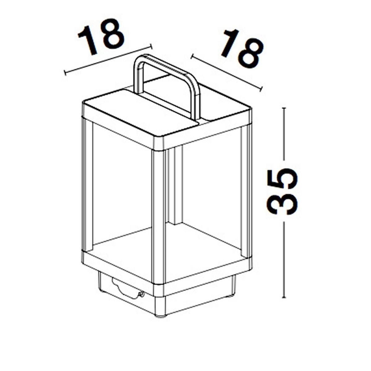 antracat dekoracyjna lampa zewnętrzna - stojąca Luces Exclusivas ALMIRANTE LE71545