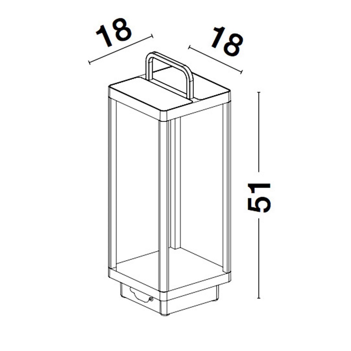 antracat elegancka lampa zewnętrzna - stojąca Luces Exclusivas ALMIRANTE LE71546