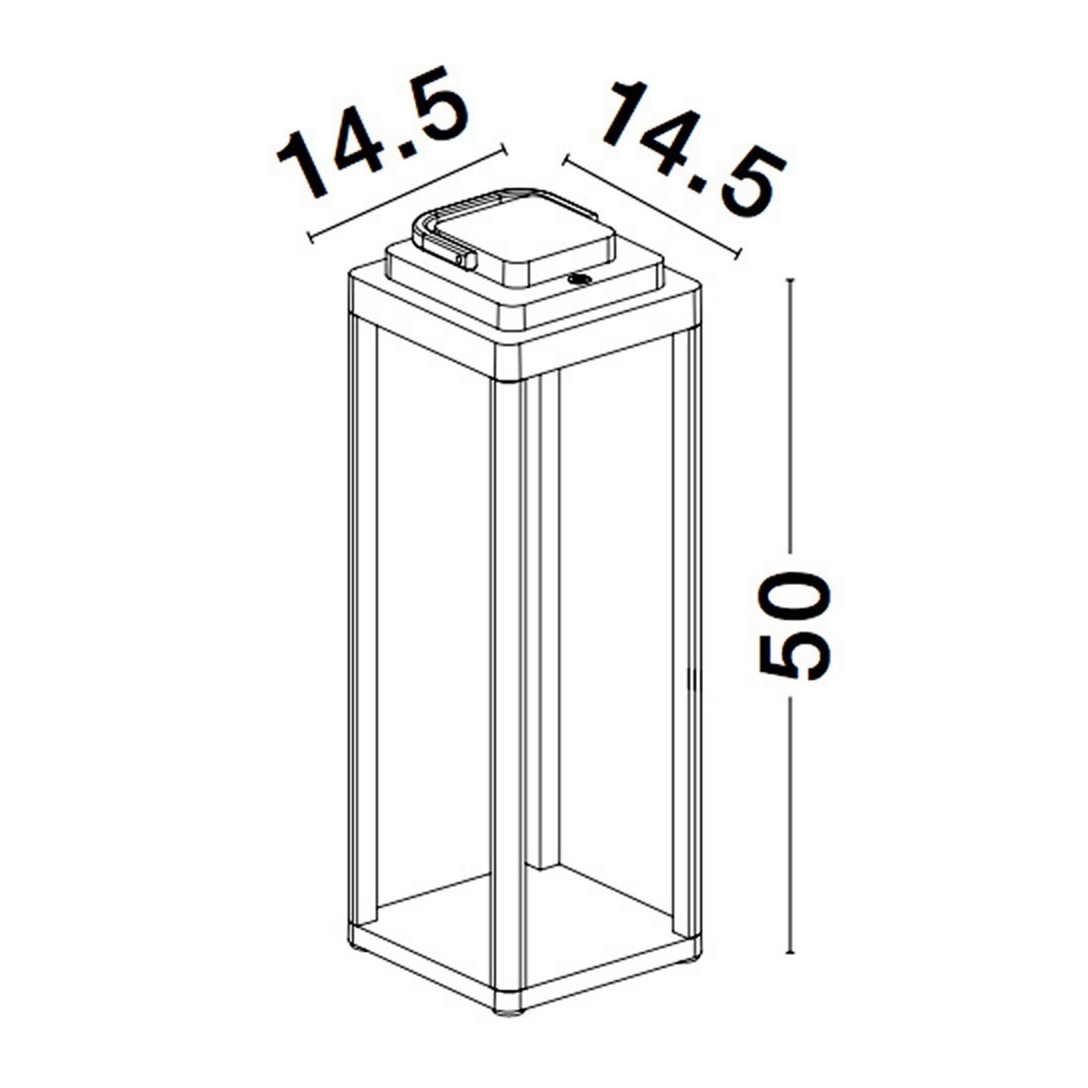 antracat wyszukana lampa zewnętrzna - stojąca Luces Exclusivas ARRECIFES LE71548