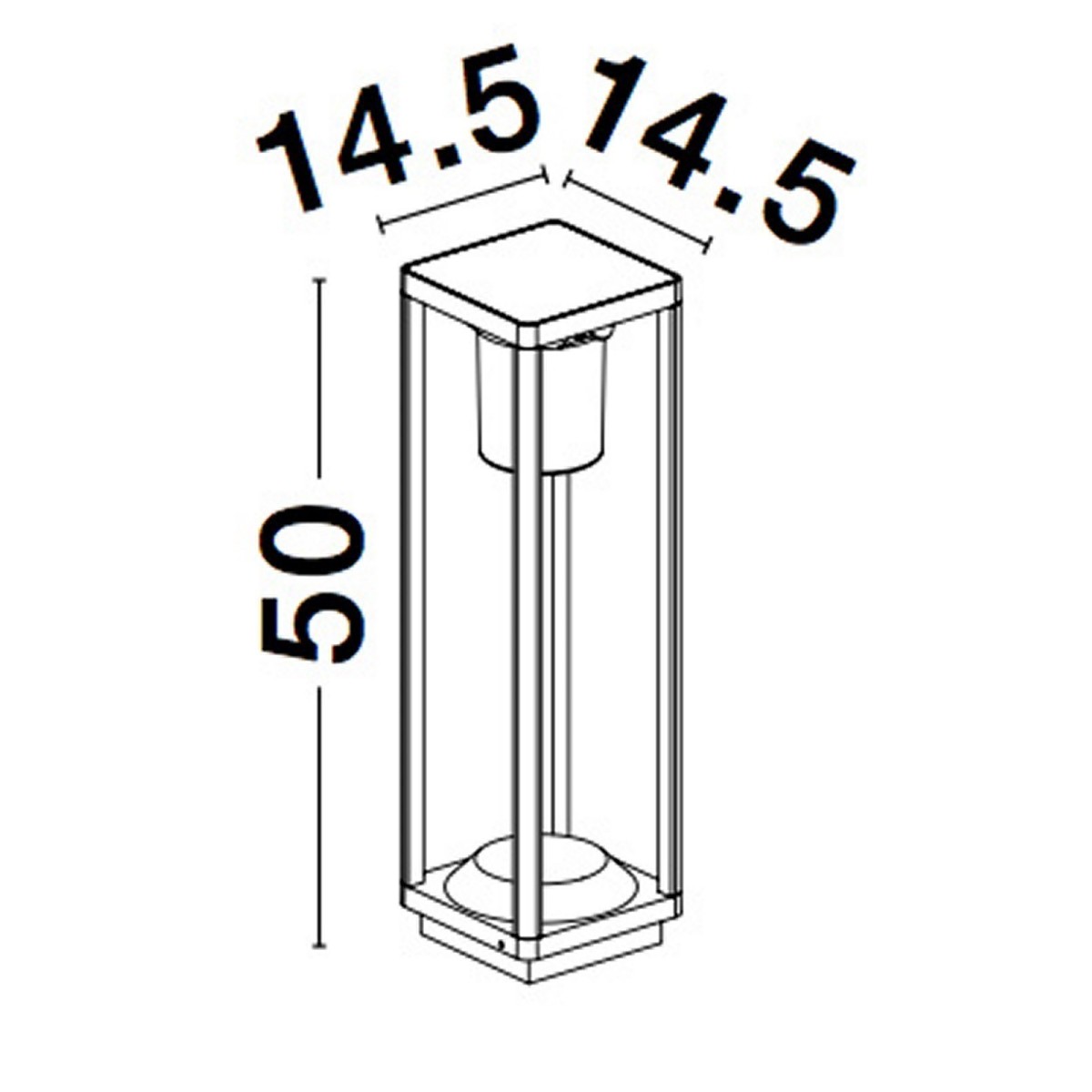 awangardowa lampa ogrodowa - stojąca Luces Exclusivas GIBRALEON LE71550
