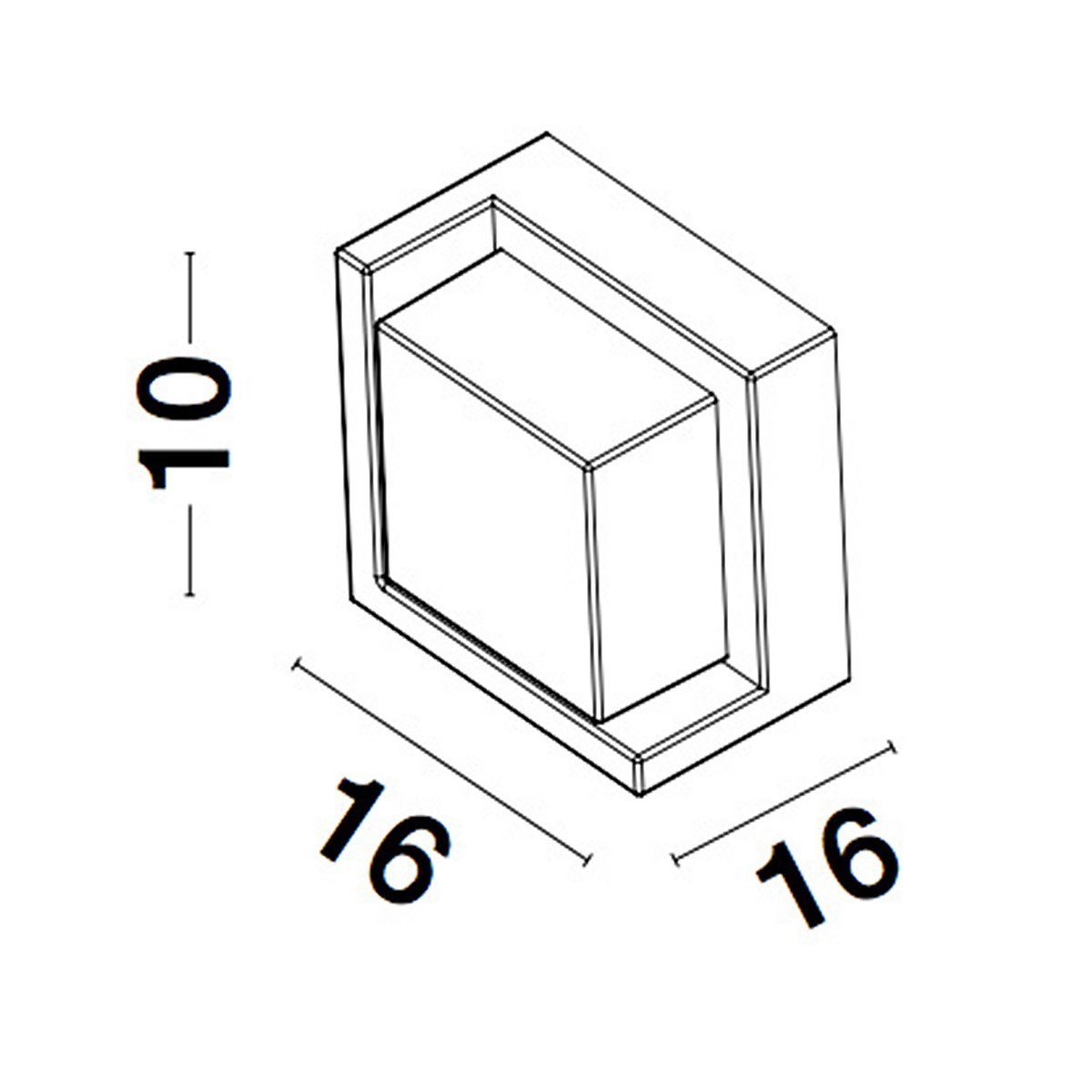 szara unikatowa lampa zewnętrzna - ścienna Luces Exclusivas PETIONVILLE LE71553