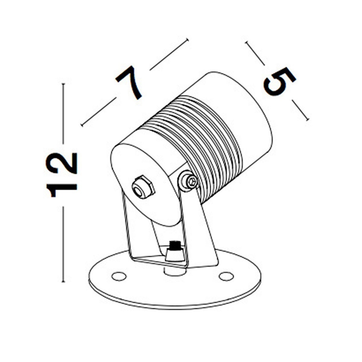 czarna nowoczesna lampa zewnętrzna - stojąca Luces Exclusivas CUMANAYAGUA LE71560