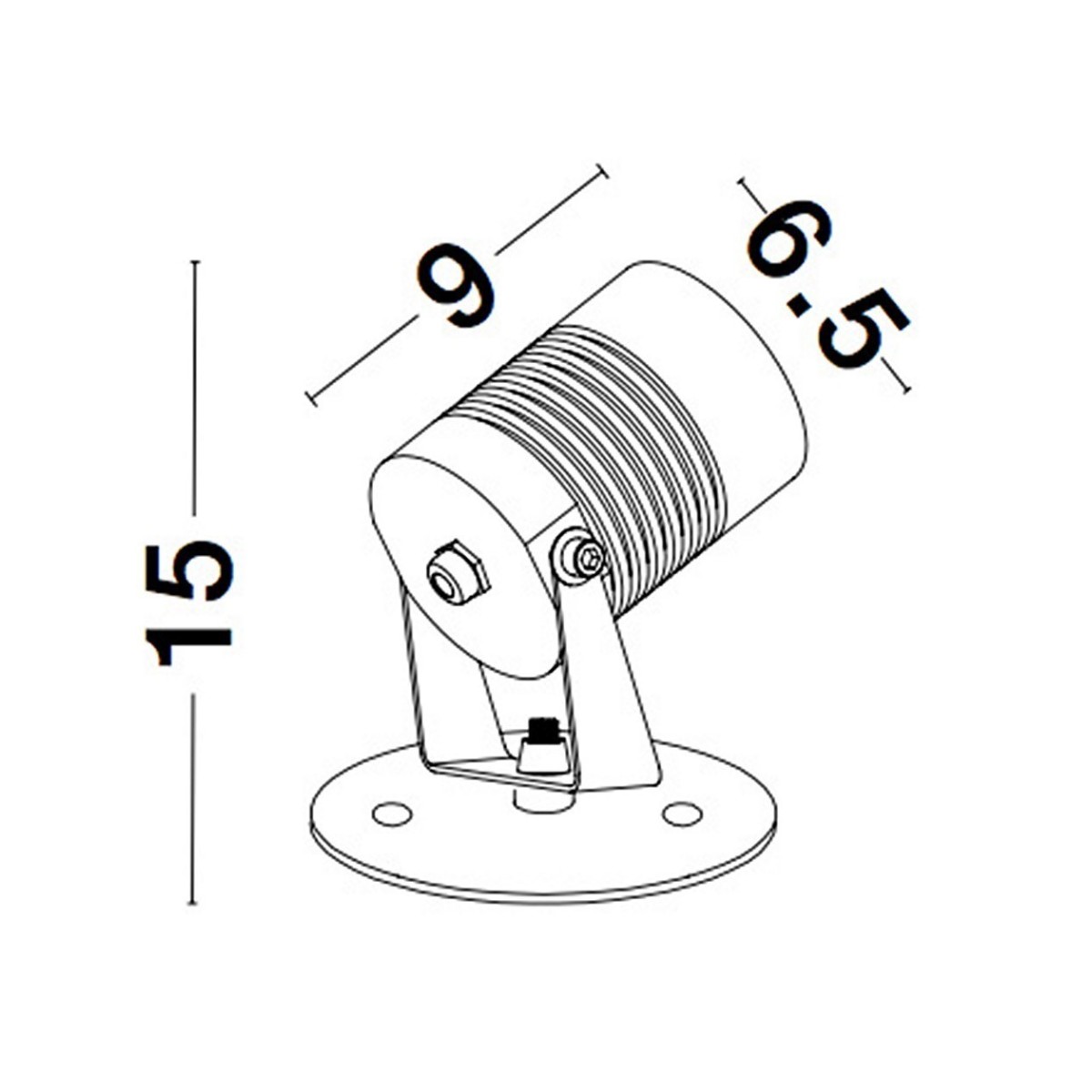 czarna unikatowa lampa zewnętrzna - ścienna Luces Exclusivas CUMANAYAGUA LE71562