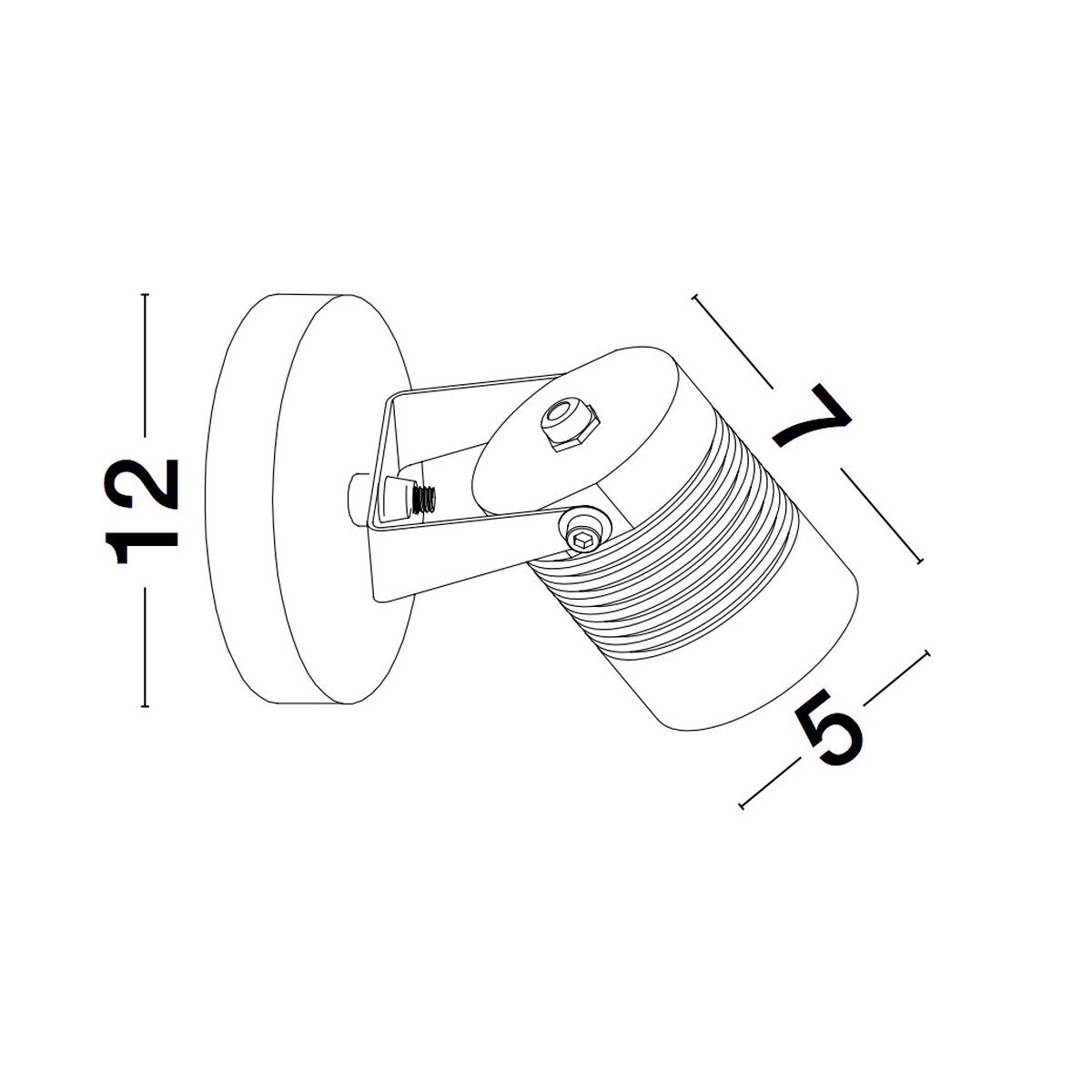 czarna dekoracyjna lampa zewnętrzna - ścienna Luces Exclusivas CUMANAYAGUA LE71563