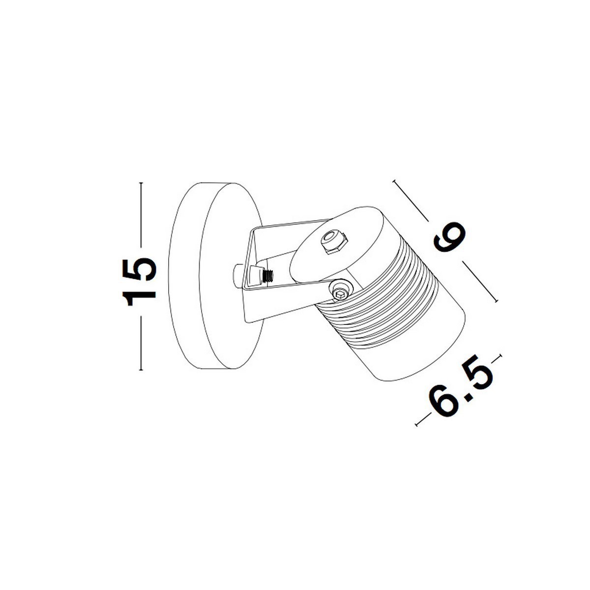 czarna elegancka lampa zewnętrzna - ścienna Luces Exclusivas CUMANAYAGUA LE71564