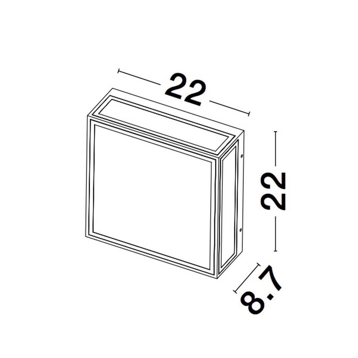 antracat elegancka lampa zewnętrzna - ścienna Luces Exclusivas TEPATITLAN LE71582