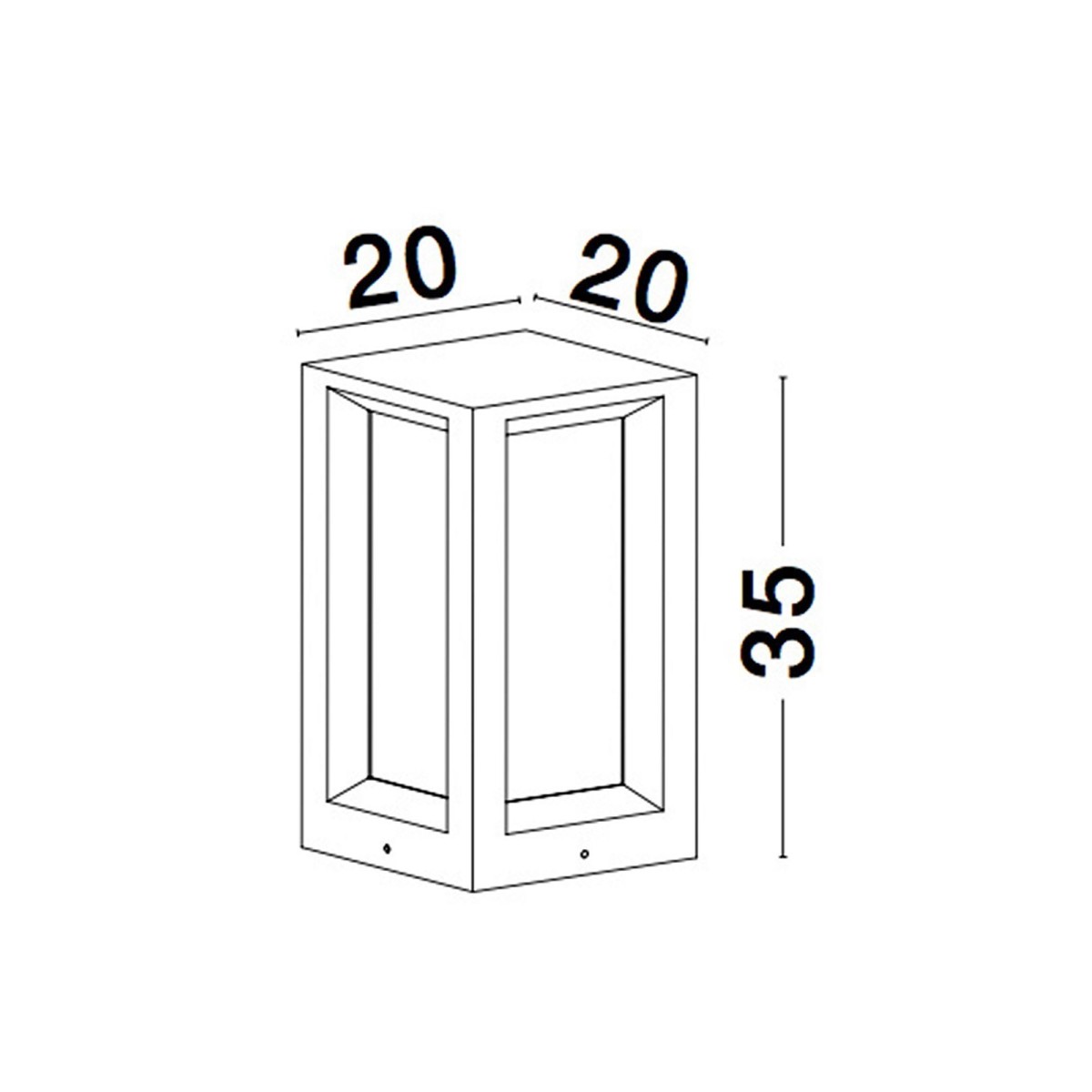 szara designerska lampa zewnętrzna - stojąca Luces Exclusivas APATZINGAN LE71583