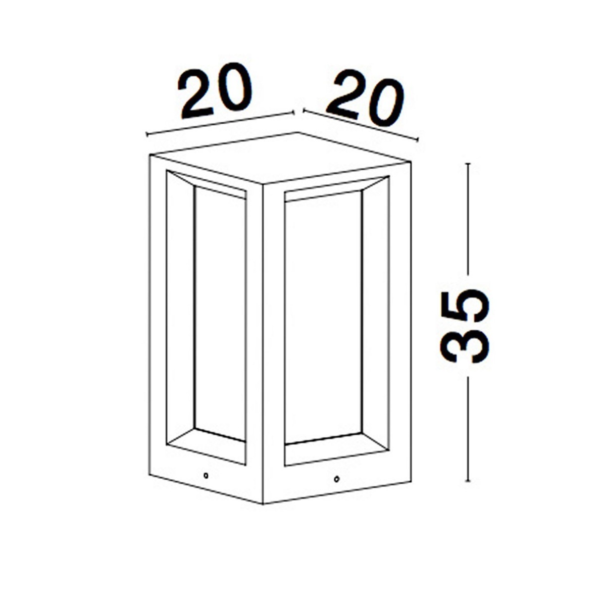 biała wyszukana lampa zewnętrzna - stojąca Luces Exclusivas APATZINGAN LE71584