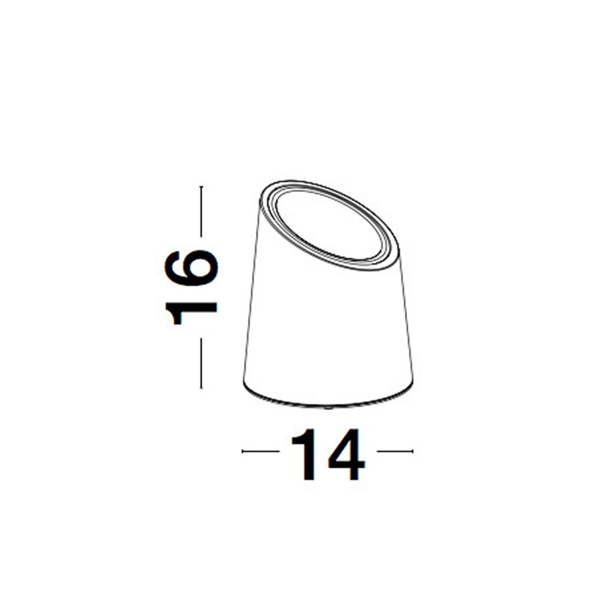 szara nowoczesna lampa zewnętrzna - stojąca Luces Exclusivas CUERNAVACA LE71587