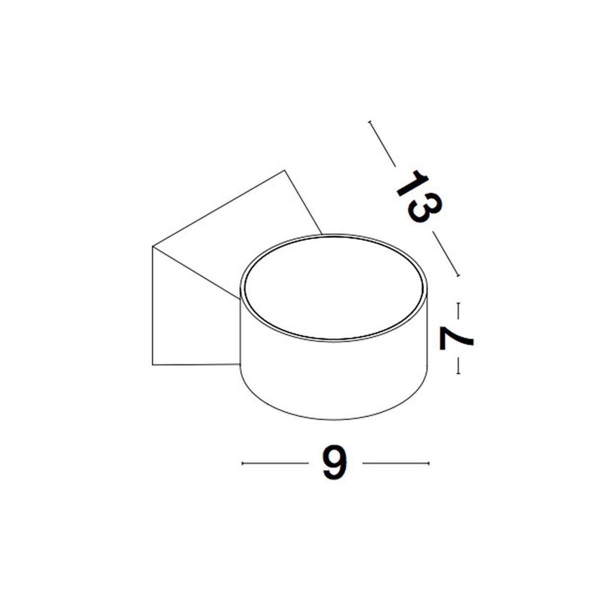 biała elegancka lampa zewnętrzna - ścienna Luces Exclusivas NUEVO LE71591