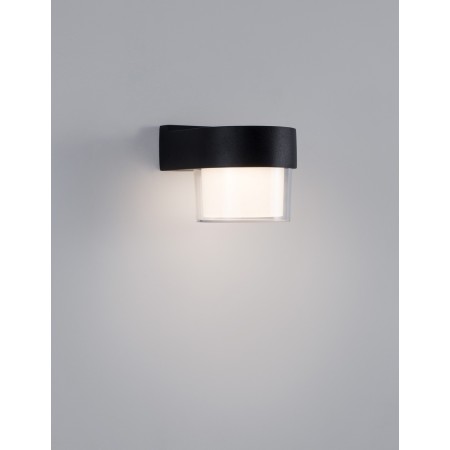 czarna modna lampa zewnętrzna - ścienna Luces Exclusivas HERMOSILLO LE71595