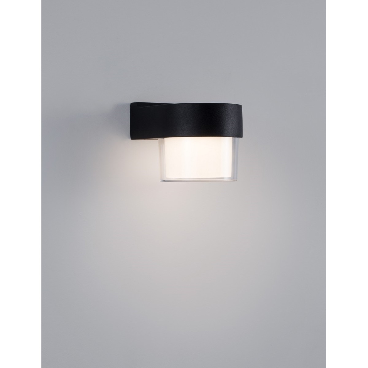 czarna modna lampa zewnętrzna - ścienna Luces Exclusivas HERMOSILLO LE71595