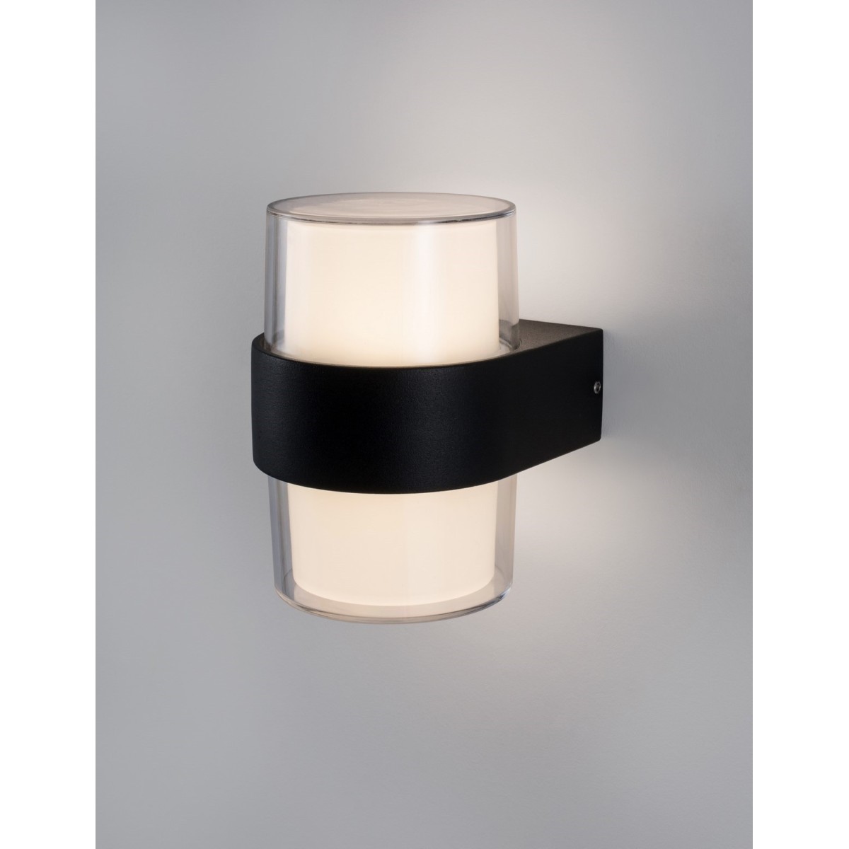 czarna nowoczesna lampa zewnętrzna - ścienna Luces Exclusivas HERMOSILLO LE71596