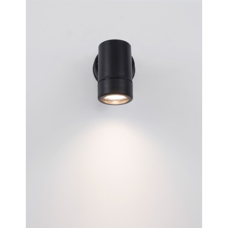 czarna elegancka lampa zewnętrzna - ścienna Luces Exclusivas MINATITLAN LE71600