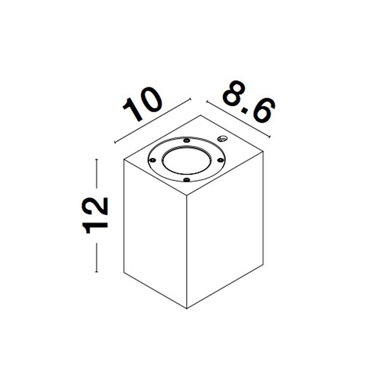 biała modna lampa zewnętrzna - ścienna Luces Exclusivas IXTAPALUCA LE71604