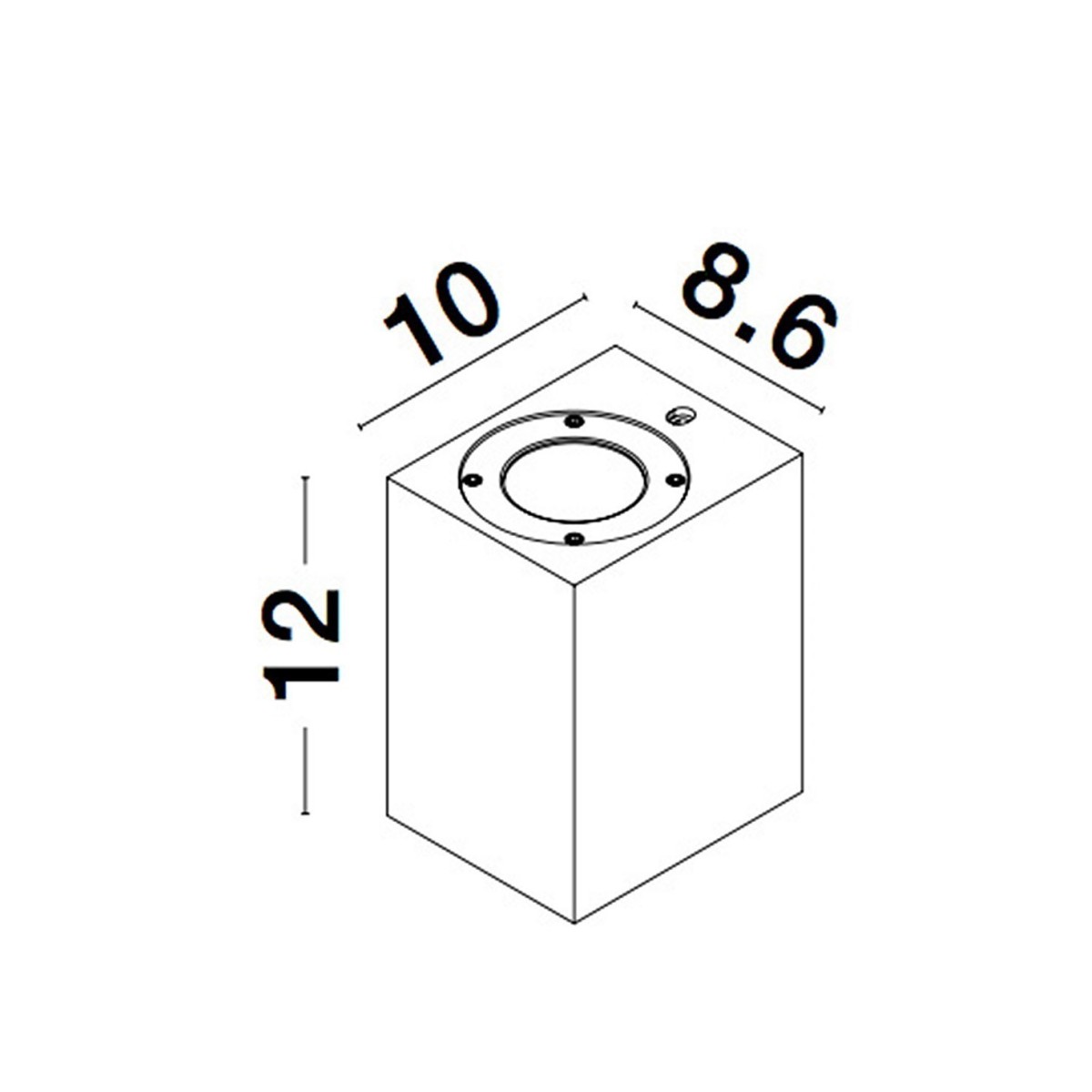 szara nowoczesna lampa zewnętrzna - ścienna Luces Exclusivas IXTAPALUCA LE71605