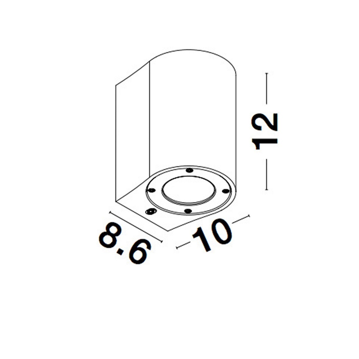 Ponadprzeciętny kinkiet ogrodowy Luces Exclusivas BUENAVISTA LE71610