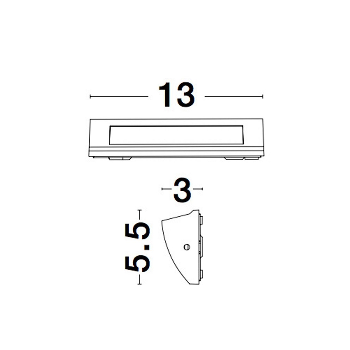 Piękny kinkiet ogrodowy Luces Exclusivas AGUA LE71614