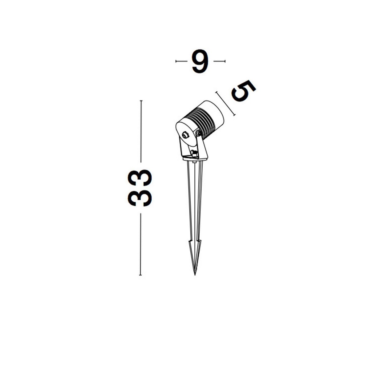 czarna elegancka lampa zewnętrzna - stojąca Luces Exclusivas ROSITA LE71620