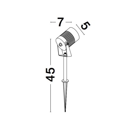 czarna wyszukana lampa zewnętrzna - stojąca Luces Exclusivas ROSITA LE71622