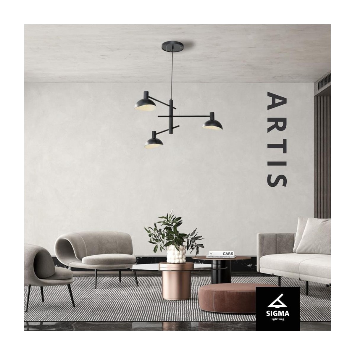 Sigma ARTIS SIG40527 lampa wisząca kolor czarny