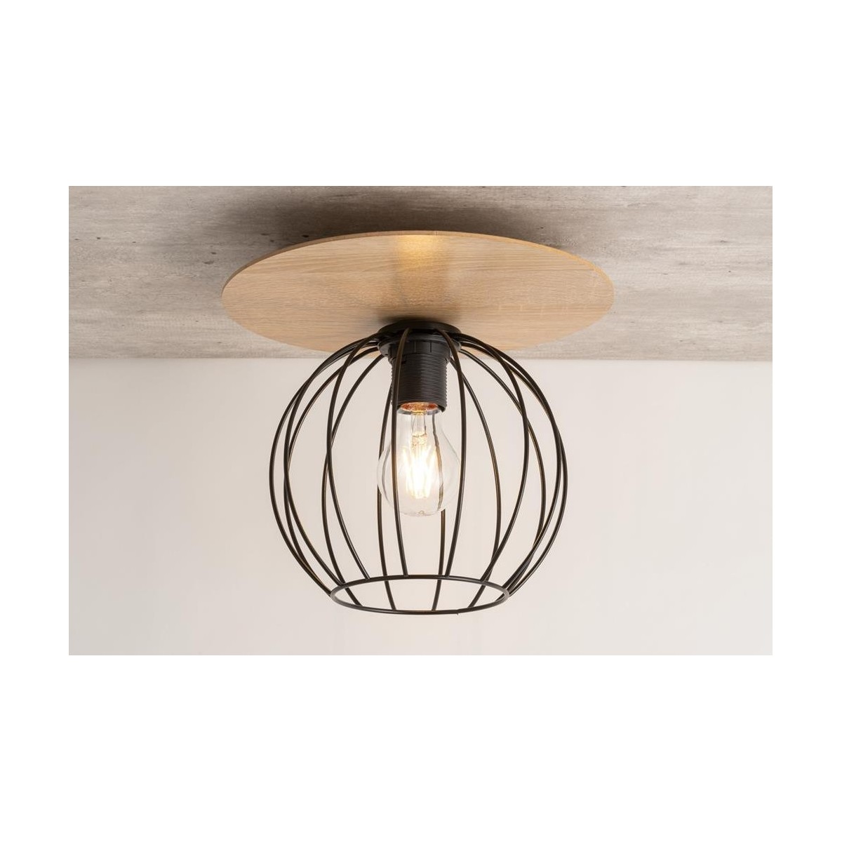 Sigma CYBER SIG32354 koło czarny / brązowy kolor plafon