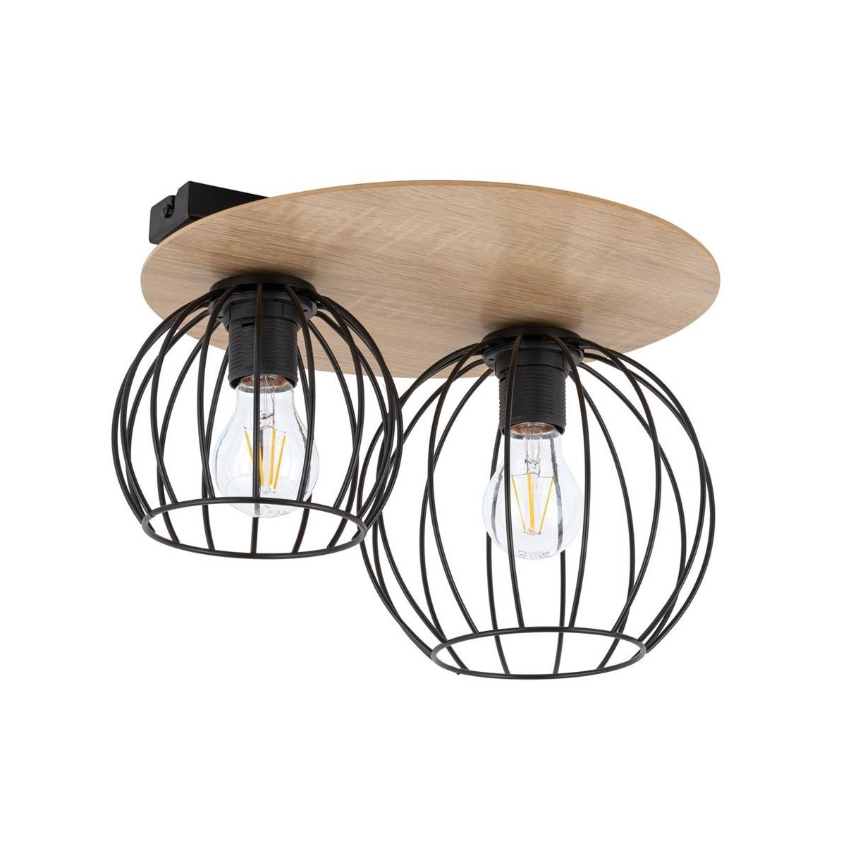 Sigma CYBER SIG32355 koło czarny / brązowy kolor plafon