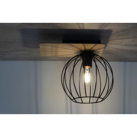 Sigma CYBER SIG32357 prostokąt czarny / brązowy kolor plafon