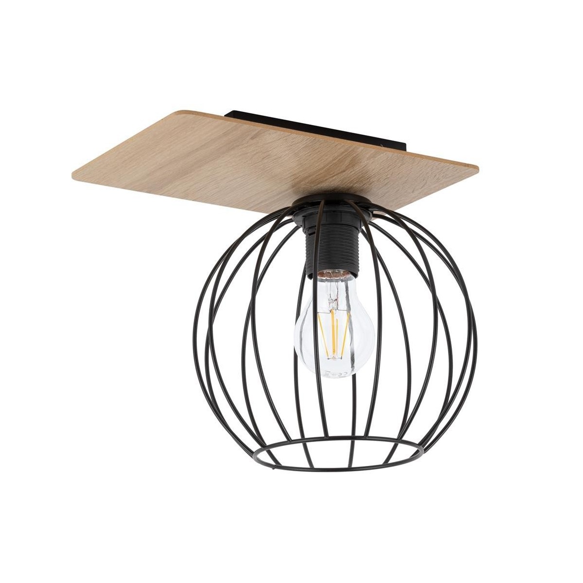 Sigma CYBER SIG32357 prostokąt czarny / brązowy kolor plafon