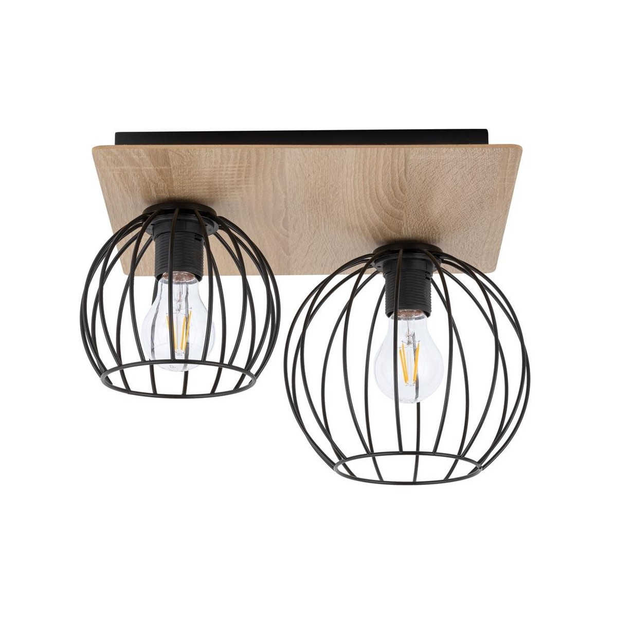 Sigma CYBER SIG32358 prostokąt czarny / brązowy kolor plafon